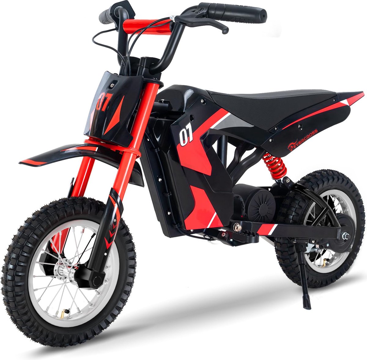 EVERCROSS Kinderen Elektrische Motorfiets | 300W | 25 km/u | 3 Snelheidsstanden | 3-12 Jaar | Blauw/Rood